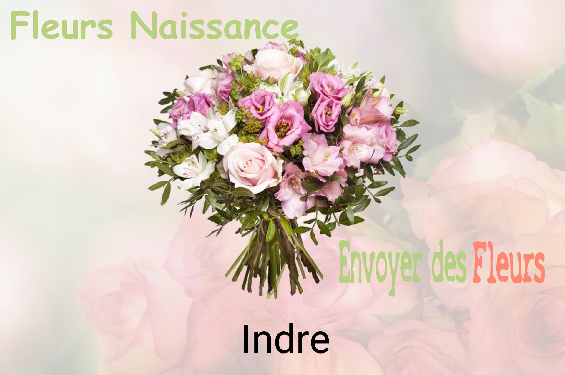 Bouquet de fleurs de naissance livré à Indre